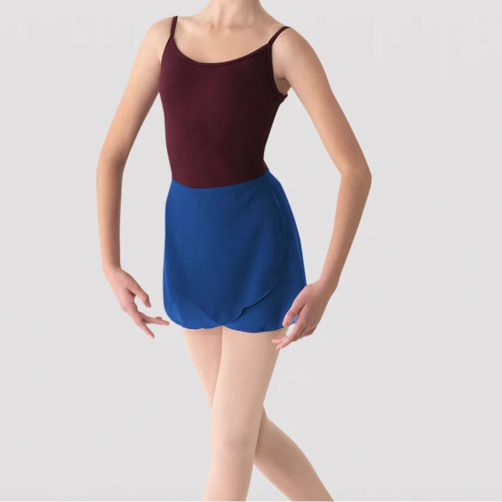 Mirella Georgette Royal Blue Wrap Pointe Skirt